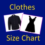 clothes, bra, socks size chart android application logo